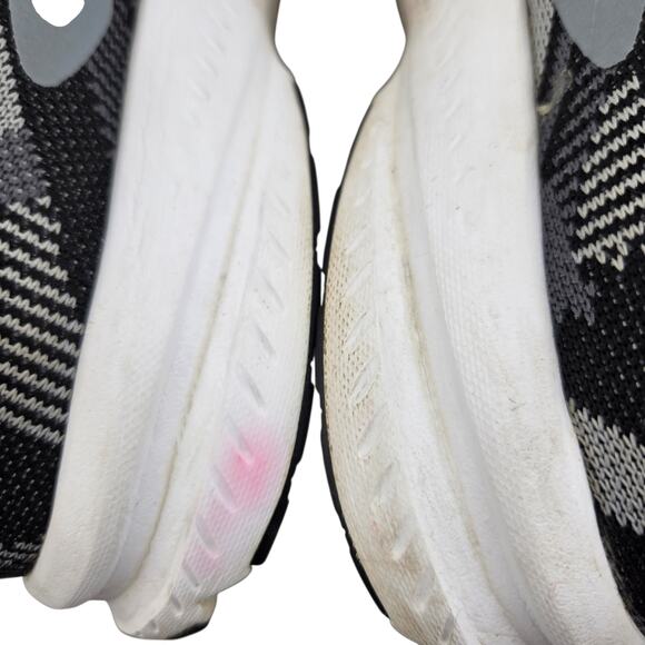 Brooks Running Shoes Womens 9.5 Launch 6 Black Gray Geometric Athleisure Comfort - Picture 9 of 13